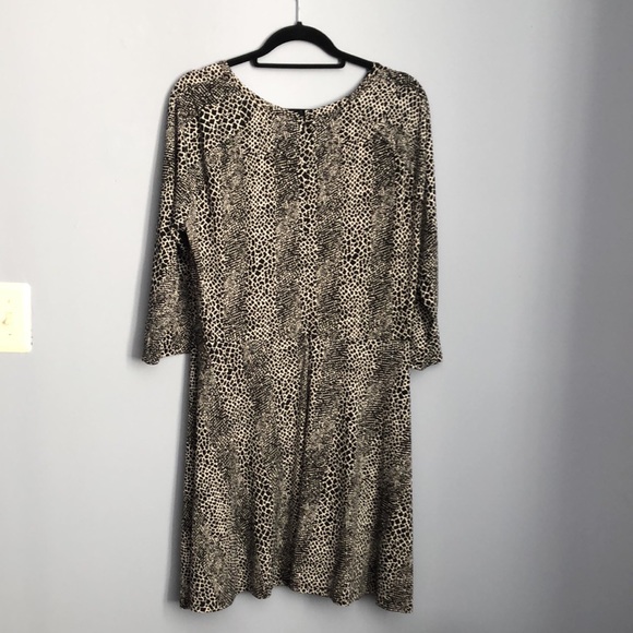 ⭕️ PRICE FIRM NEW MICHAEL Michael Kors 0X Black and White Print Cutouts Dress - Picture 8 of 8